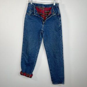 Vintage L.L. Bean Flannel Lined Relaxed Fit Jeans Size 32